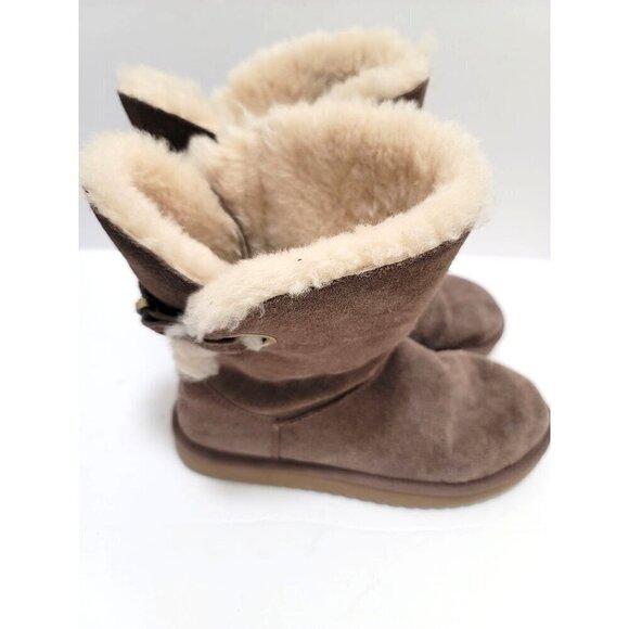 Koolaburra By UGG Women's Shearling Lined Suede Boots size 7 - Picture 3 of 14
